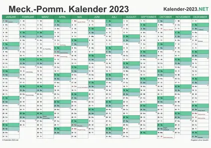 Meck-Pomm Kalender 2023 Vorschau