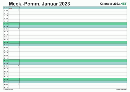Meck-Pomm Monatskalender 2023 Vorschau
